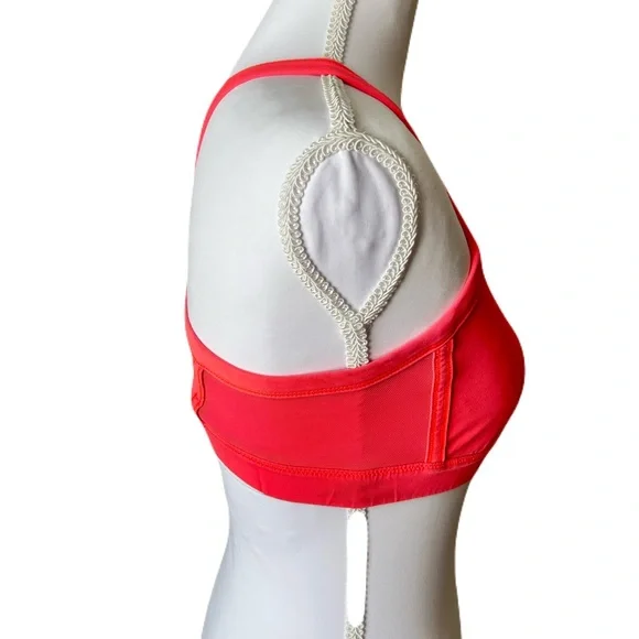 Lululemon Coral Neon Orange Sports Bra SZ 2 - Picture 3 of 5